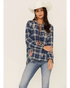 Johnny Was Women's Multicolored Umoya Effortless Scarf Back Blouse -Cowboy Wear Shop 2000362209 900 P2