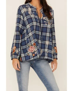 Johnny Was Women's Multicolored Umoya Effortless Scarf Back Blouse -Cowboy Wear Shop 2000362209 900 P3