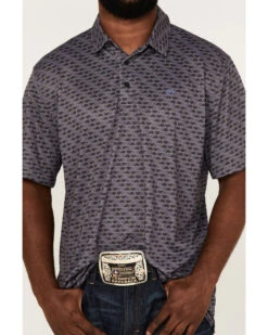 Ariat Men's Nine Iron Geo Print Polo Shirt  -Cowboy Wear Shop 2000363104 001 P3