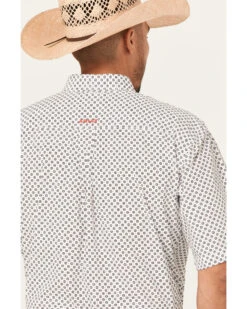 Ariat Men's Fionna Floral Geo Print Short Sleeve Button Down Western Shirt  -Cowboy Wear Shop 2000363125 100 P4