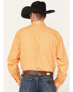 Cinch Men's Cross Orange Geo Print Long Sleeve Button Down Western Shirt  -Cowboy Wear Shop 2000363578 800 P4