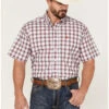 Cinch Men's Plaid Print Short Sleeve Button Down Western Shirt  -Cowboy Wear Shop 2000363598 100 P1