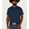 Cinch Men's Denim Navy Logo Graphic Short Sleeve T-Shirt  -Cowboy Wear Shop 2000363611 410 P1