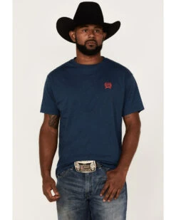 Cinch Men's Denim Navy Logo Graphic Short Sleeve T-Shirt