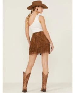Scully Women's Fringe Tiered Suede Mini Skirt -Cowboy Wear Shop 2000363826 200 P3