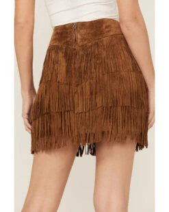 Scully Women's Fringe Tiered Suede Mini Skirt -Cowboy Wear Shop 2000363826 200 P4