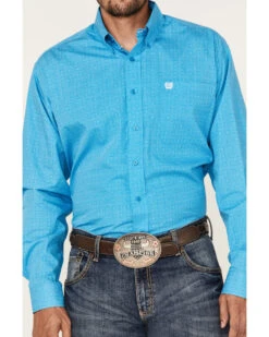 Cinch Men's Geo Print Long Sleeve Button Down Western Shirt  -Cowboy Wear Shop 2000364025 400 P3