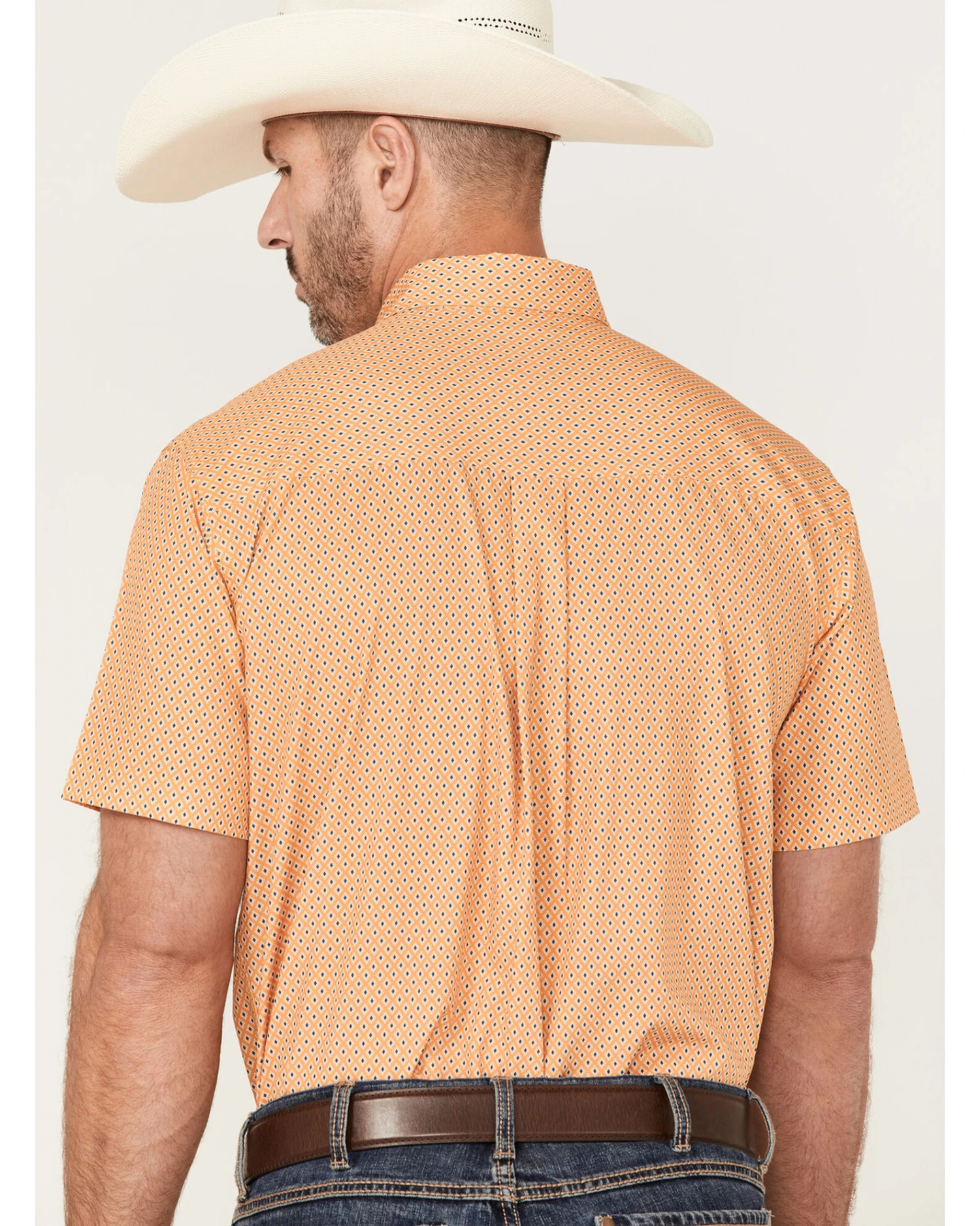 Cinch Men's ARENAFLEX Geo Print Short Sleeve Button Down Western Shirt 6 Cinch Men's ARENAFLEX Geo Print Short Sleeve Button Down Western Shirt - Image 4