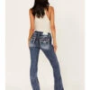 Miss Me Women's Medium Wash Embroidered Turquoise Stone Bootcut Jeans - Long -Cowboy Wear Shop 2000364478 400 P1
