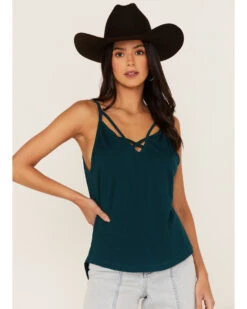 Shyanne Women's Cross Front Jersey Tank Top