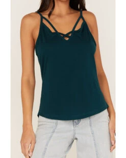 Shyanne Women's Cross Front Jersey Tank Top -Cowboy Wear Shop 2000364768 443 P3