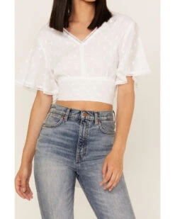 Talisman Women's Venus Swiss Dot Crop Top -Cowboy Wear Shop 2000365269 100 P3