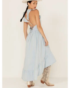 Molly Bracken Women's Ruffle Trim Cross Back Maxi Dress -Cowboy Wear Shop 2000365795 450 P4