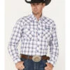 Wrangler Men's Plaid Print Embroidered Logo Long Sleeve Snap Western Shirt 2 Wrangler Men's Plaid Print Embroidered Logo Long Sleeve Snap Western Shirt -Cowboy Wear Shop 2000365965 941 P1