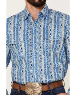 Wrangler Men's Checotah Southwestern Stripe Snap Western Shirt 8 Wrangler Men's Checotah Southwestern Stripe Snap Western Shirt -Cowboy Wear Shop 2000365992 400 P3