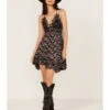 Free People Women's Adella Floral Print Sleeveless Slip Dress -Cowboy Wear Shop 2000366150 001 P1