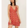 Free People Women's Adella Floral Print Sleeveless Slip Dress -Cowboy Wear Shop 2000366152 600 P1