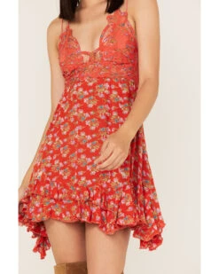 Free People Women's Adella Floral Print Sleeveless Slip Dress -Cowboy Wear Shop 2000366152 600 P3