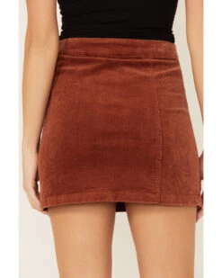 Wishlist Women's Side Button Corduroy Mini Skirt -Cowboy Wear Shop 2000366226 290 P4