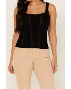 Idyllwind Women's Sparrow Pointelle Rib Lace Tank  -Cowboy Wear Shop 2000366631 001 P3