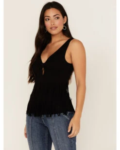 Idyllwind Women's Bluebell Twist & Fringe Top