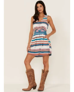 Idyllwind Women's Southwestern Print Sleeveless Dress