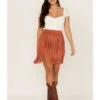 Idyllwind Women's Chestnut Trail Faux Suede Skirt 1 Idyllwind Women's Chestnut Trail Faux Suede Skirt -Cowboy Wear Shop 2000367320 202 P1
