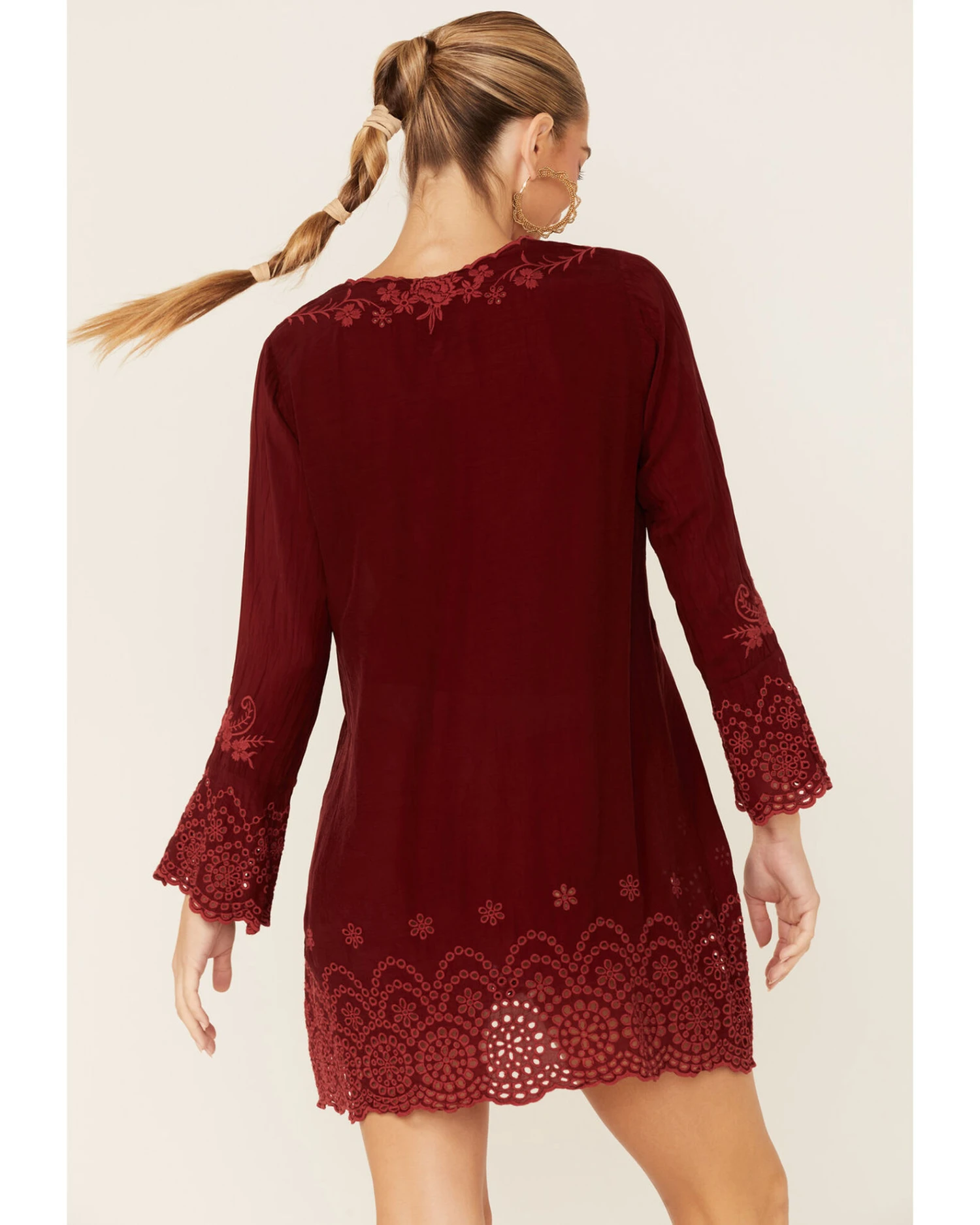 Johnny Was Women's Garnet Rhine Long Sleeve Tunic Dress 5 Johnny Was Women's Garnet Rhine Long Sleeve Tunic Dress - Image 3