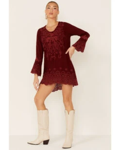 Johnny Was Women's Garnet Rhine Long Sleeve Tunic Dress 9 Johnny Was Women's Garnet Rhine Long Sleeve Tunic Dress -Cowboy Wear Shop 2000367760 600 P4