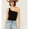 Fornia Women's Top One One Shoulder Ribbed Cami Top -Cowboy Wear Shop 2000368173 001 P1