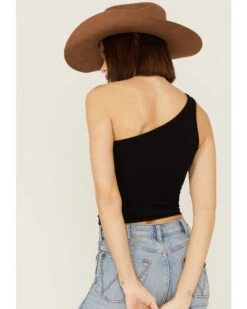Fornia Women's Top One One Shoulder Ribbed Cami Top -Cowboy Wear Shop 2000368173 001 P3