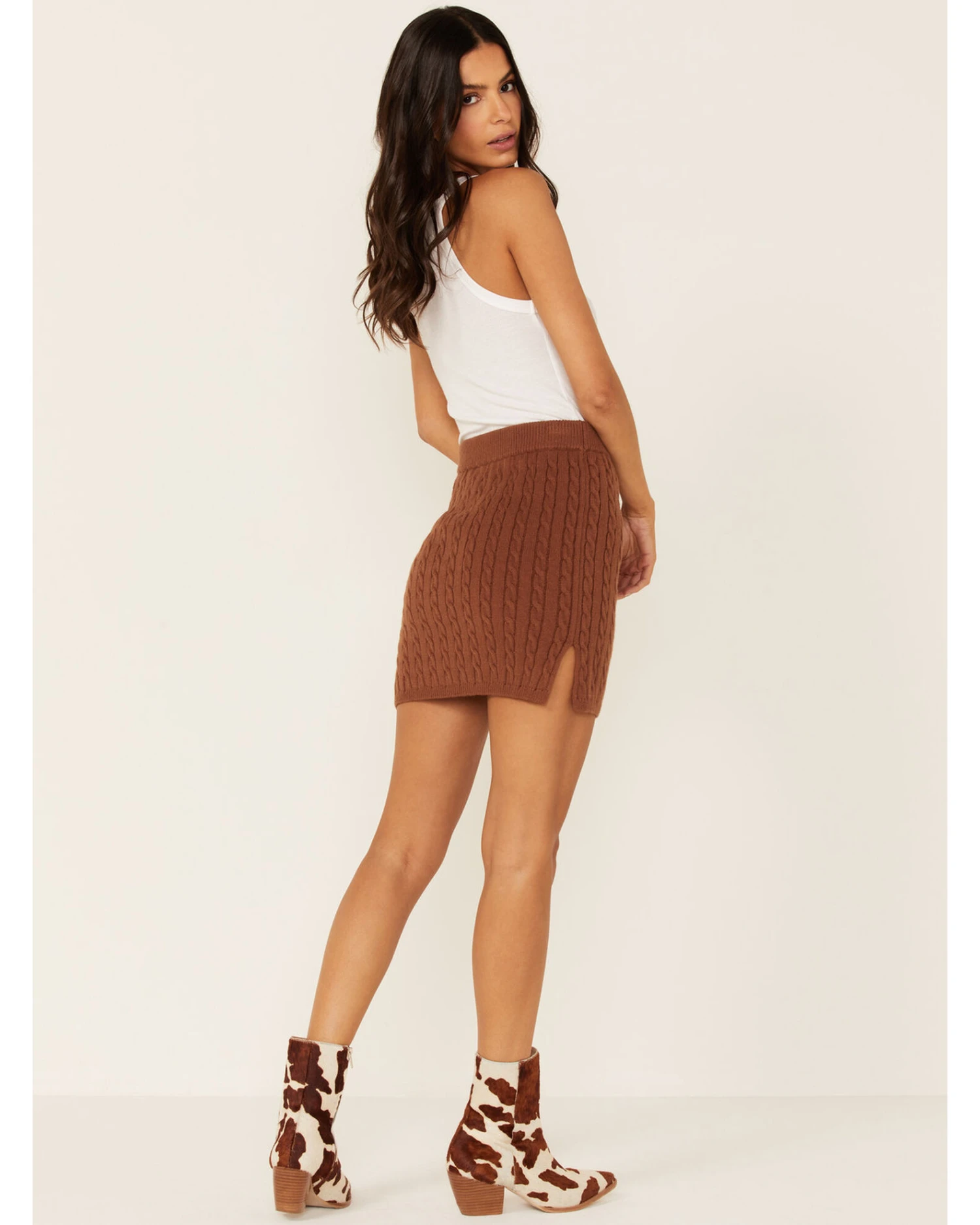 Callahan Women's Cable Knit Genny Mini Skirt 5 Callahan Women's Cable Knit Genny Mini Skirt - Image 3