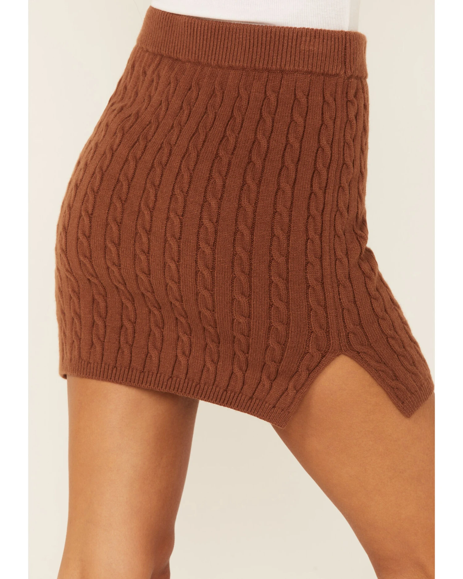 Callahan Women's Cable Knit Genny Mini Skirt 6 Callahan Women's Cable Knit Genny Mini Skirt - Image 4