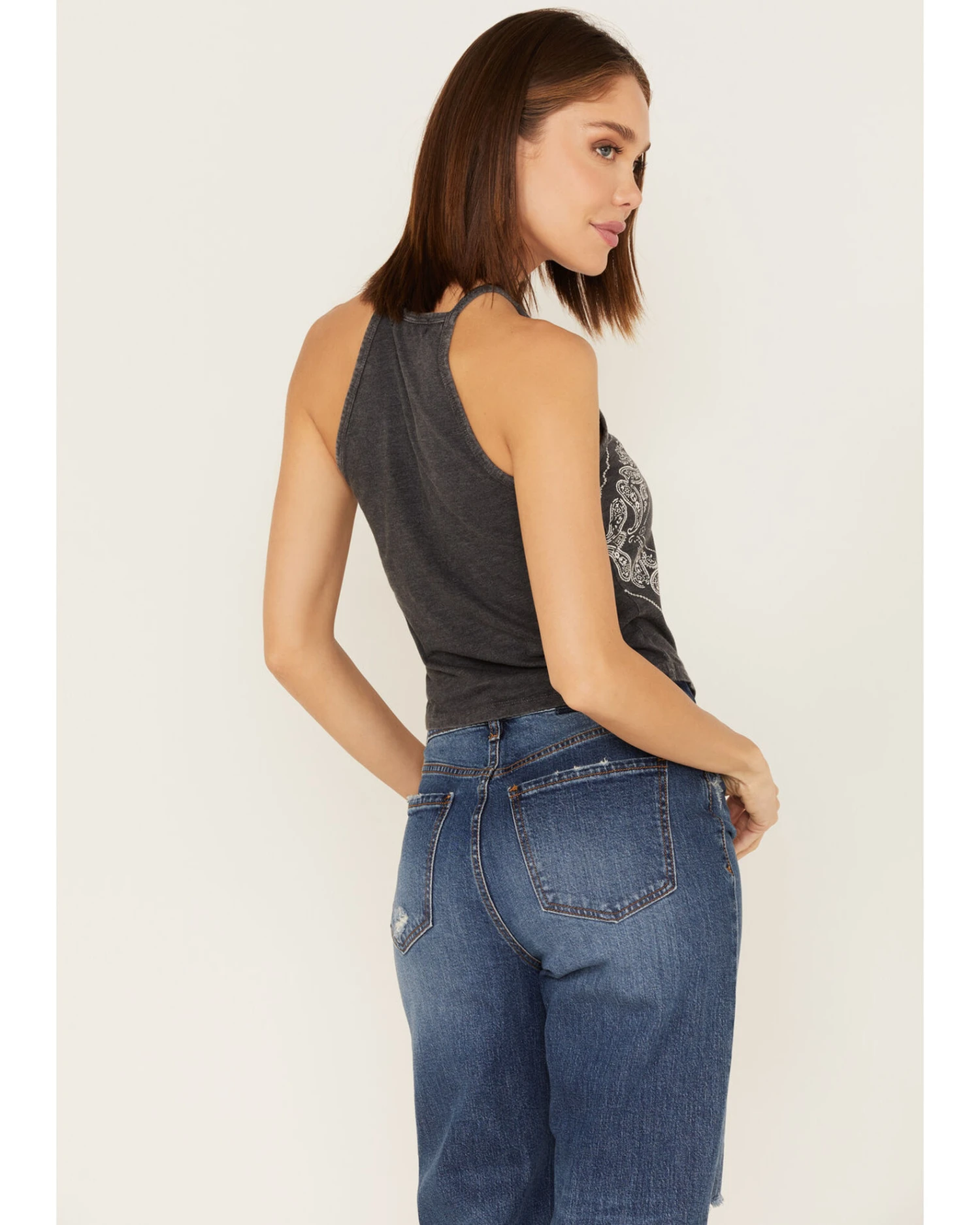 Rock & Roll Denim Women's Bandana Print Tank Top 6 Rock & Roll Denim Women's Bandana Print Tank Top - Image 4