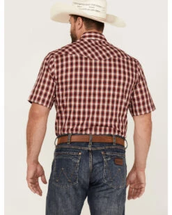 Roper Men's Classic Small Plaid Short Sleeve Pearl Snap Western Shirt  -Cowboy Wear Shop 2000370650 600 P4