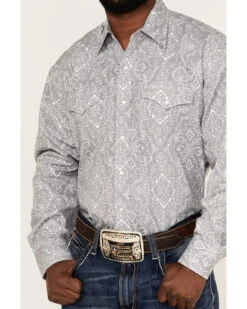 Stetson Men's Highland Paisley Print Long Sleeve Pearl Snap Western Shirt  -Cowboy Wear Shop 2000370656 020 P3