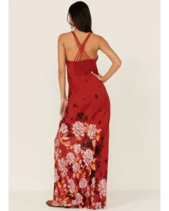 Free People Women's Get To You Floral Print Maxi Dress -Cowboy Wear Shop 2000371753 600 P4