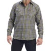 Ariat Men's FR Landry Retro Plaid Print Long Sleeve Snap Work Shirt  -Cowboy Wear Shop 2000372070 300 P1