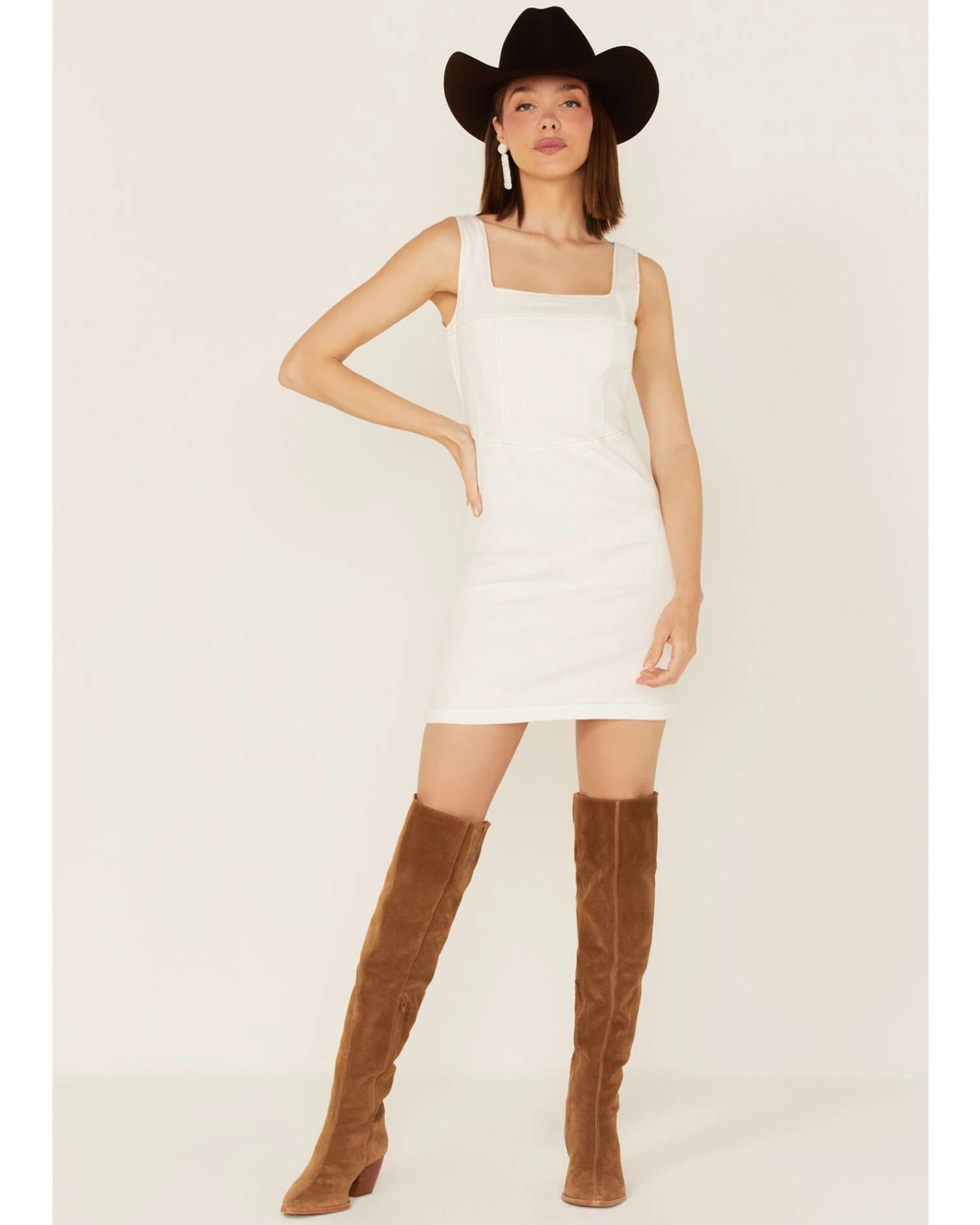 Sadie & Sage Women's Afton Denim Sleeveless Mini Dress 3 Sadie & Sage Women's Afton Denim Sleeveless Mini Dress