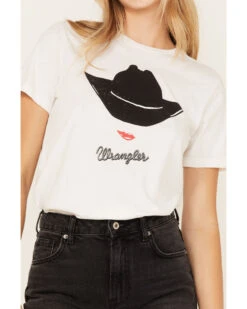 Wrangler Women's Cowgirl Hat Logo Graphic Tee -Cowboy Wear Shop 2000372281 103 P3