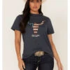 Wrangler Women's Americana Steer Head Logo Graphic Tee