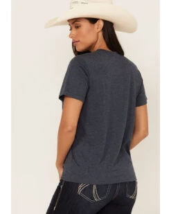 Wrangler Women's Americana Steer Head Logo Graphic Tee -Cowboy Wear Shop 2000372282 410 P4