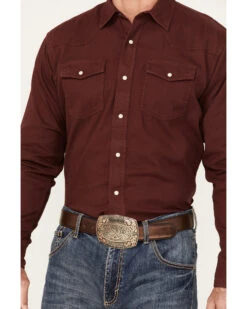 Ariat Men's Jurlington Retro Fit Solid Long Sleeve Pearl Snap Western Shirt -Cowboy Wear Shop 2000372916 240 P3