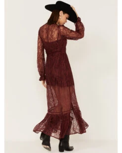 Shyanne Women's Floral Lace Duster Dress 9 Shyanne Women's Floral Lace Duster Dress -Cowboy Wear Shop 2000373015 646 P4