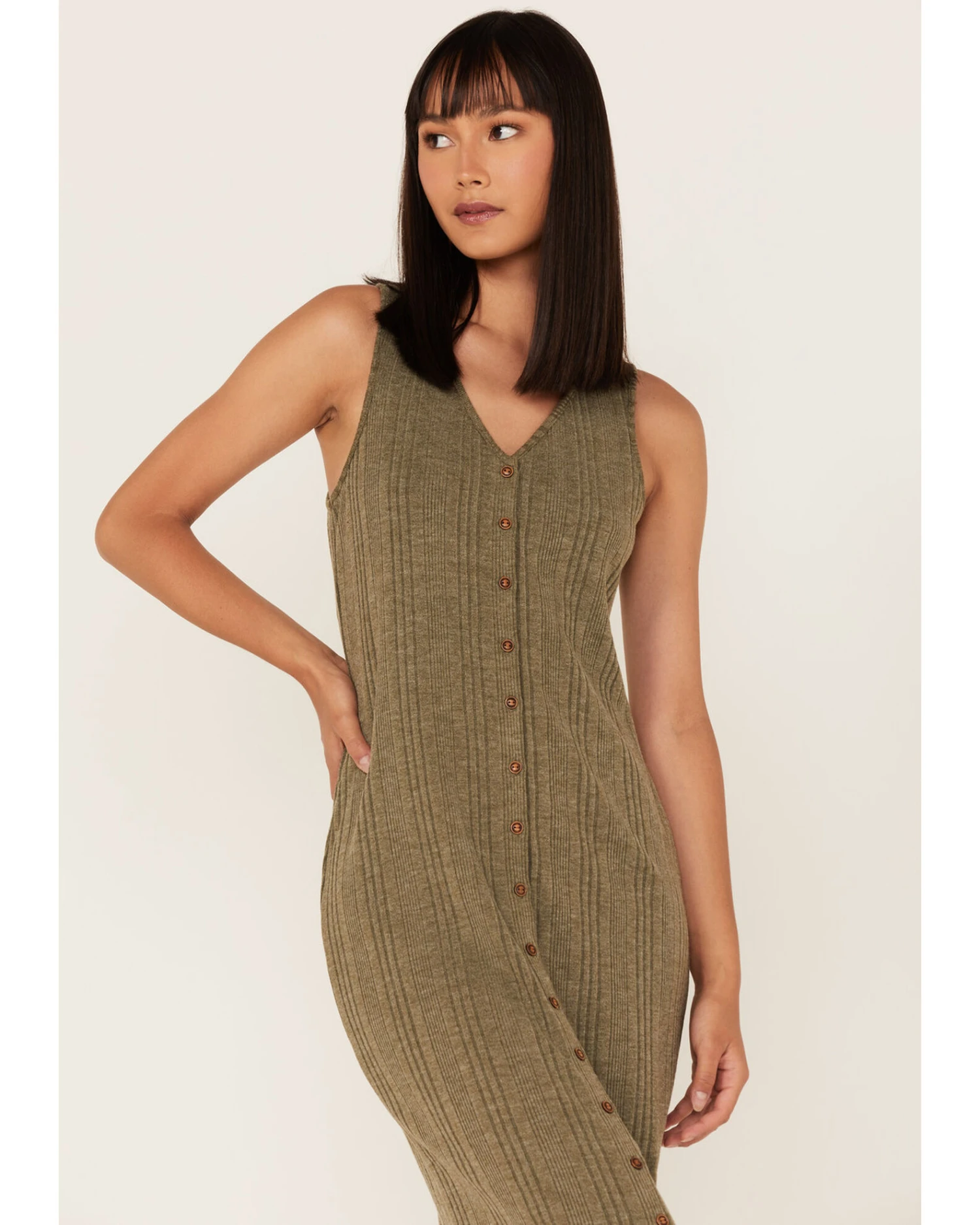 Cleo + Wolf Women's Ribbed Tank Midi Dress 4 Cleo + Wolf Women's Ribbed Tank Midi Dress - Image 2