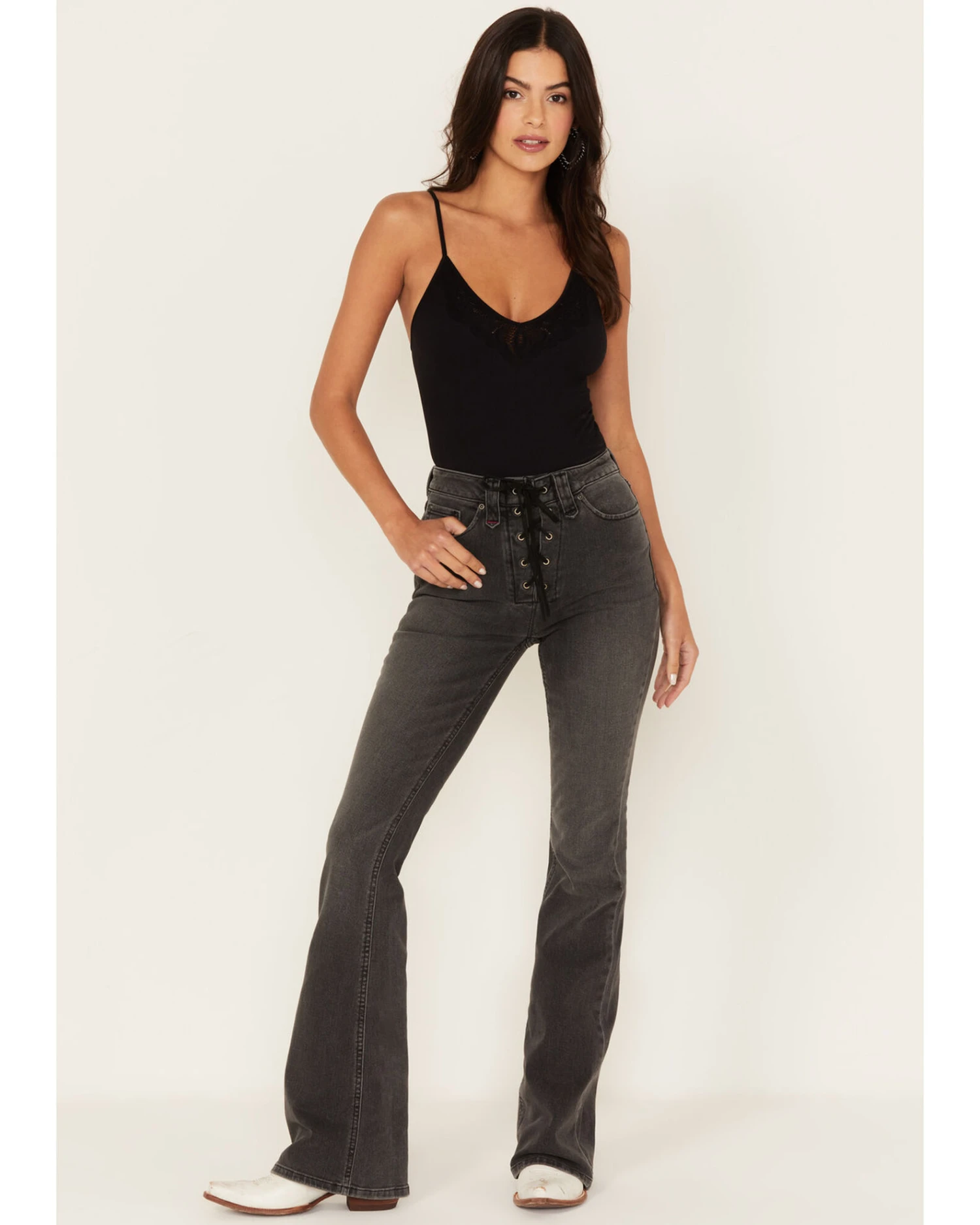 Idyllwind Women's Twelve South Wash Down High Risin Lace-Up Bootcut Jeans 3 Idyllwind Women's Twelve South Wash Down High Risin Lace-Up Bootcut Jeans