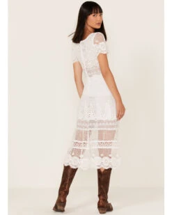 Maia Bergman Women's Surya Eyelet Lace Midi Dress -Cowboy Wear Shop 2000373862 100 P4