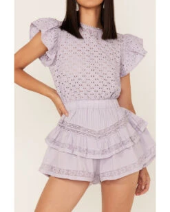 Maia Bergman Women's Raksha Eyelet Romper -Cowboy Wear Shop 2000373866 500 P3