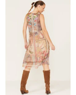 Johnny Was Women's Elisha Floral Print Mesh Slip Dress -Cowboy Wear Shop 2000373880 000 P3