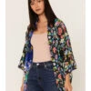 Johnny Was Women's Ella Floral Reversible Kimono 2 Johnny Was Women's Ella Floral Reversible Kimono -Cowboy Wear Shop 2000373883 000 P1